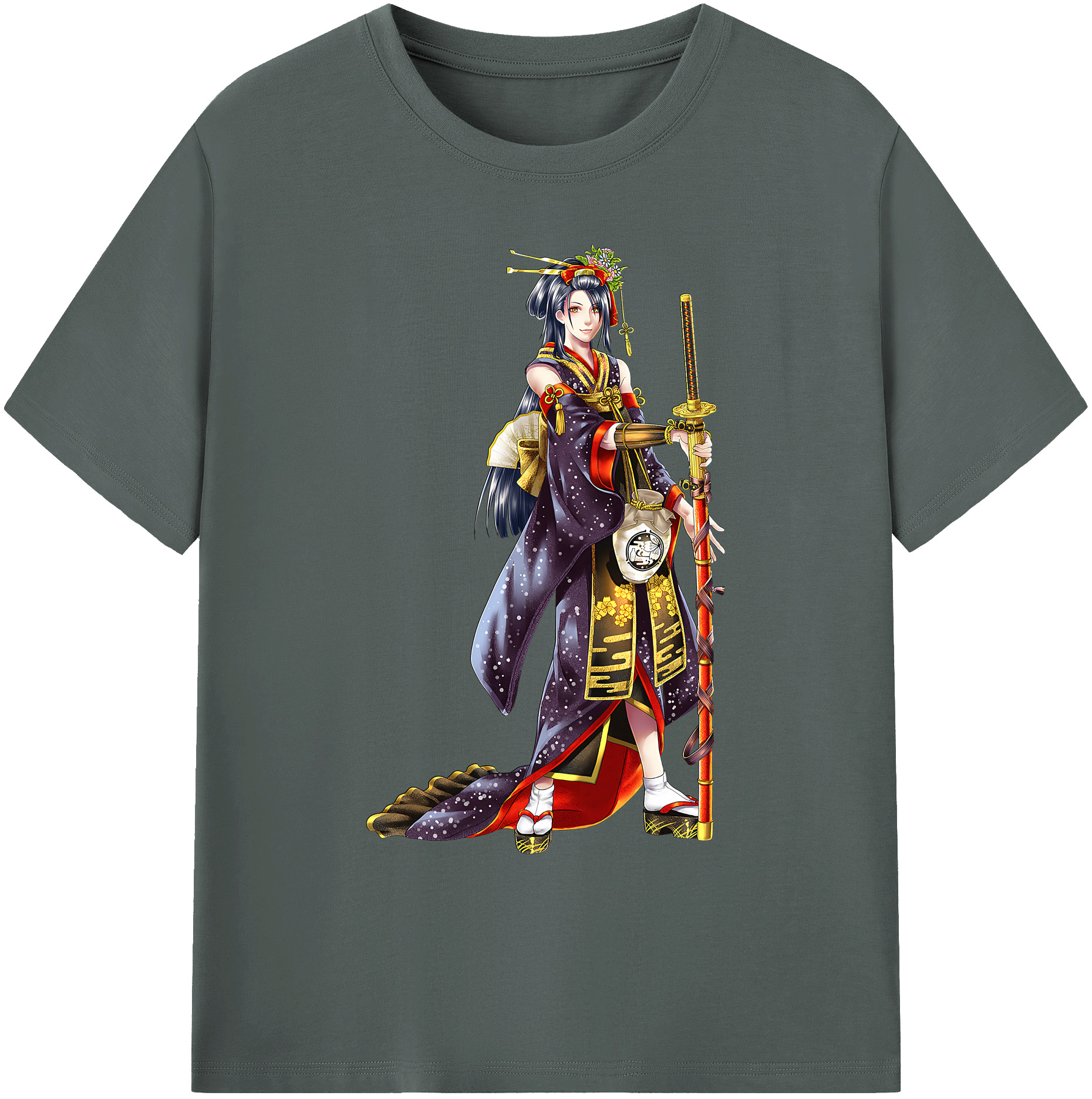 （画像用） 刀剣乱舞 Touken Ranbu 綿100％ メンズ半袖Tシャツ｜肌触りやわらか＆通気性